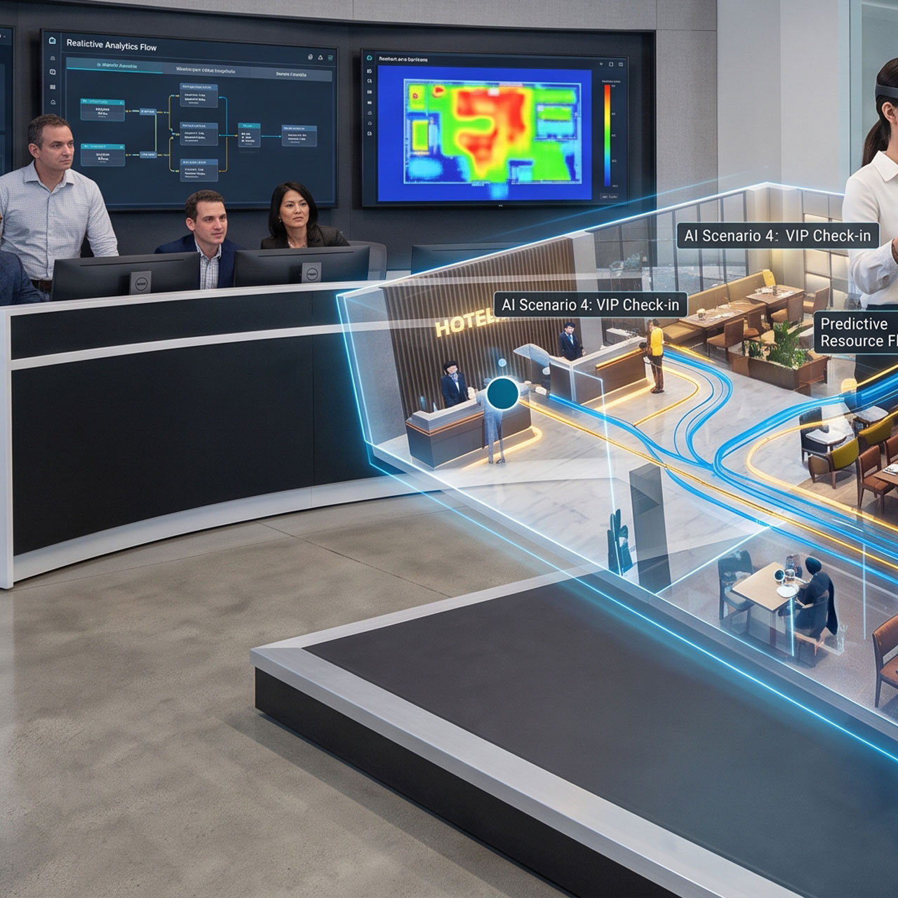 The Digital Paradigm Shift in Hospitality AI 3D Visualization, and Enterprise Training Systems 3