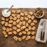 BACR002 Chefhola Bakery Crackers White Cheese Salted Cracker table