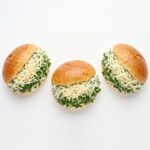 BAMS001 Chefhola Bakery Mini Sandwiches CheeseCrusted Bun Sandwich