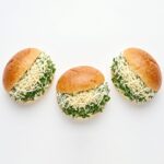 BAMS001 Chefhola Bakery Mini Sandwiches CheeseCrusted Bun Sandwich
