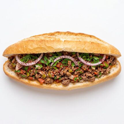 BAMS004 Chefhola Bakery Mini Sandwiches Savory Ground Beef Sandwich