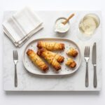 BAPA006 Chefhola Bakery Pastries White Cheese Roll Pastry table