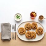 BAPA014 Chefhola Bakery Pastries Minced Meat Rose Pastry table