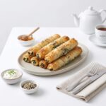 BAPA023 Chefhola Bakery Pastries Spinach Roll Pastry table