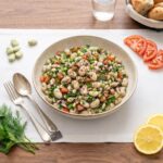 GABS002 Chefhola Gourmet Appetizers Bean Salads Broad Bean Piyaz table