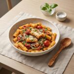 MESP003 Chefhola Mediterranean Short Pasta Rigatoni table