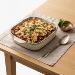 MEVD001 Chefhola Mediterranean Vegetable Dishes Moussaka table