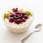 PAAP001 Chefhola Pastries Almond Pudding Cherry Pudding perspective