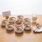 PAAP003 Chefhola Pastries Almond Pudding Cocoa Pudding table