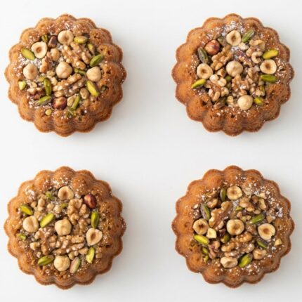 PAMC004 Chefhola Pastries Mini Molded Cakes Hazelnut Walnut Pistachio Mold Cake Mini
