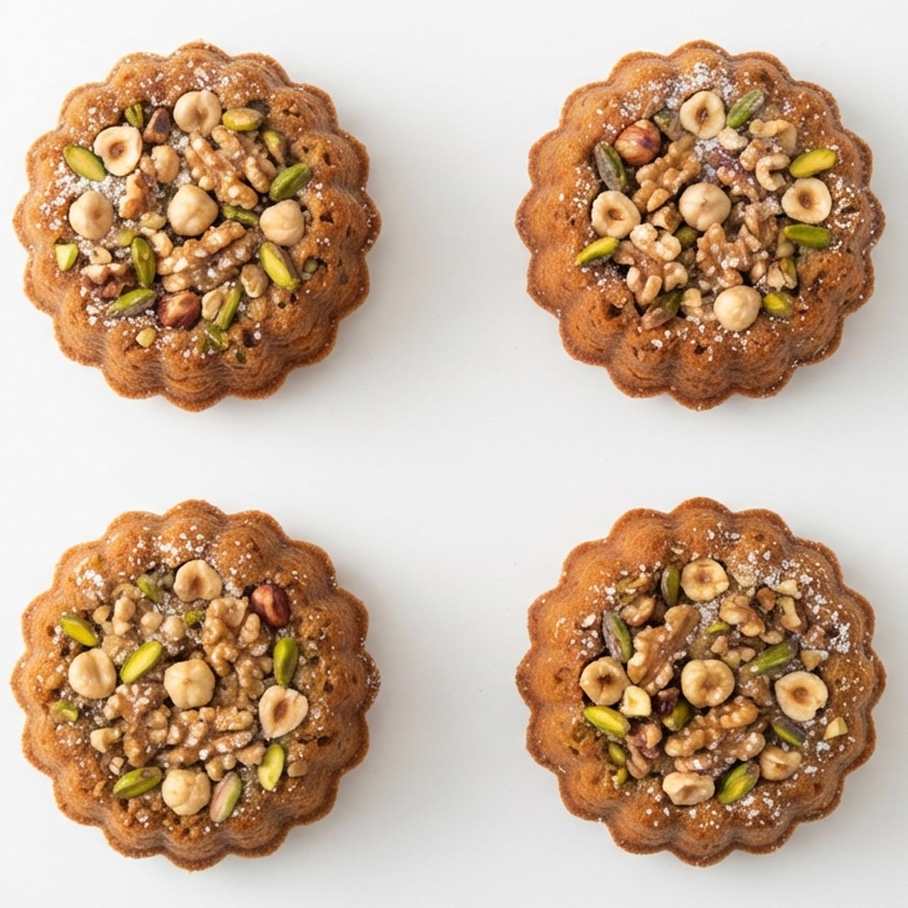 PAMC004 Chefhola Pastries Mini Molded Cakes Hazelnut Walnut Pistachio Mold Cake Mini PAMC004 Chefhola Pastries Mini Molded Cakes Hazelnut Walnut Pistachio Mold Cake Mini