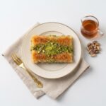 PASD009 Chefhola Pastries Syrup Desserts Pistachio Kadayif table