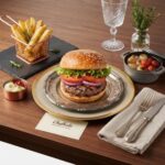 STGD001 Chefhola Steakhouse Grilled Dishes Burger table