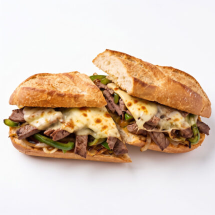 BAK SAN 02 Chefhola Bakery Sandwiches Steak & Cheese Sandwich Perspective