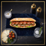 BAK SAN 03 Chefhola Bakery Sandwiches Meatball Marinara Sandwich Table