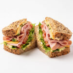 BAK SAN 11 Chefhola Bakery Sandwiches Turkey Ham Sandwich Perspective