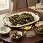 MED ROL 01 Chefhola Mediterranean Rolls Vine Leaf Rolls Table