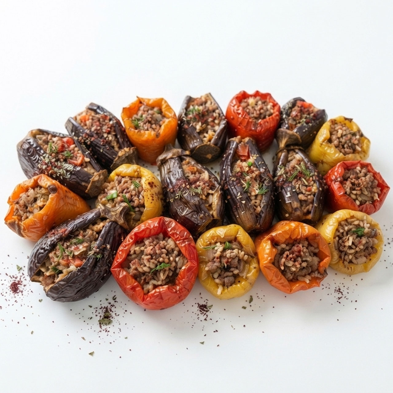 MED ROL 09 Chefhola Mediterranean Rolls Dried Roll Peppers Perspective