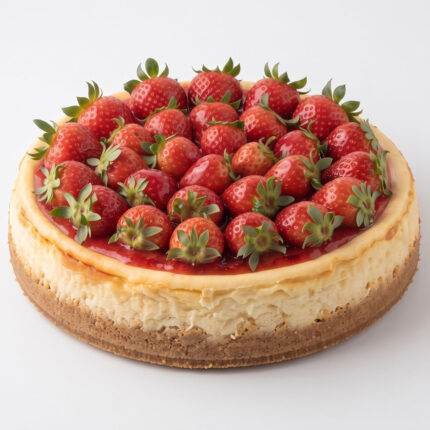 PAS CHE 01 Chefhola Pastries Cheesecakes Strawberry Cheesecake Perspective