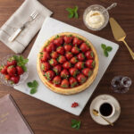 PAS CHE 01 Chefhola Pastries Cheesecakes Strawberry Cheesecake Table