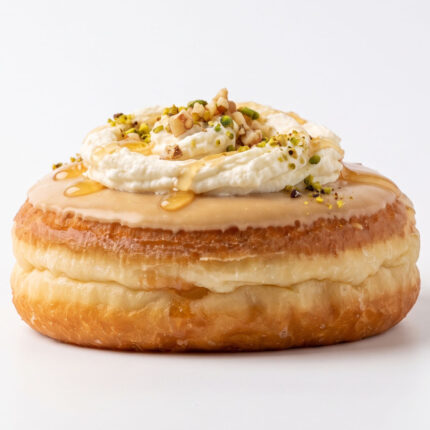 PAS DON 07 Chefhola Pastries Donuts Honey and Clotted Cream Boston Donut Side
