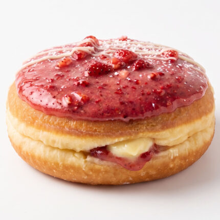 PAS DON 11 Chefhola Pastries Donuts Strawberry Jelly Boston Donut Perspective