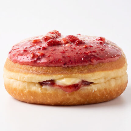 PAS DON 11 Chefhola Pastries Donuts Strawberry Jelly Boston Donut Side